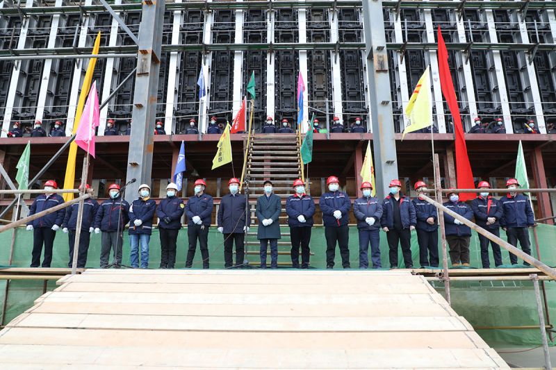 224万吨焦炉项目1号炉点火典礼