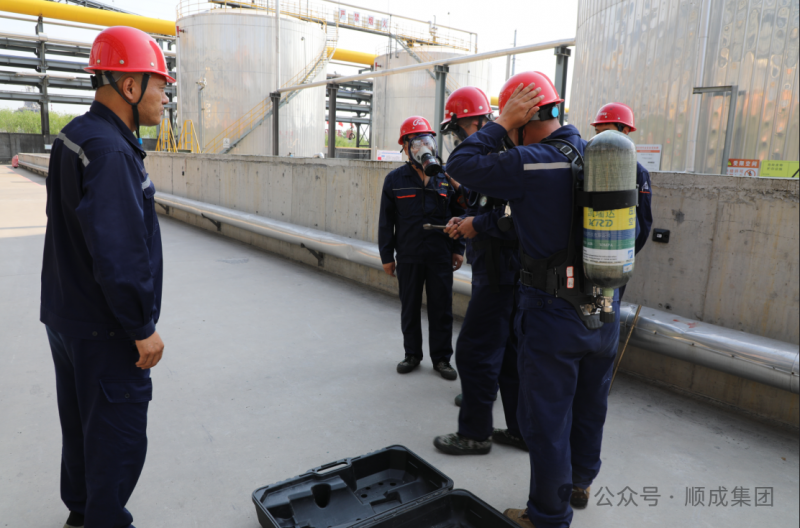 顺聚公司进行出产安全变乱综合应急演练